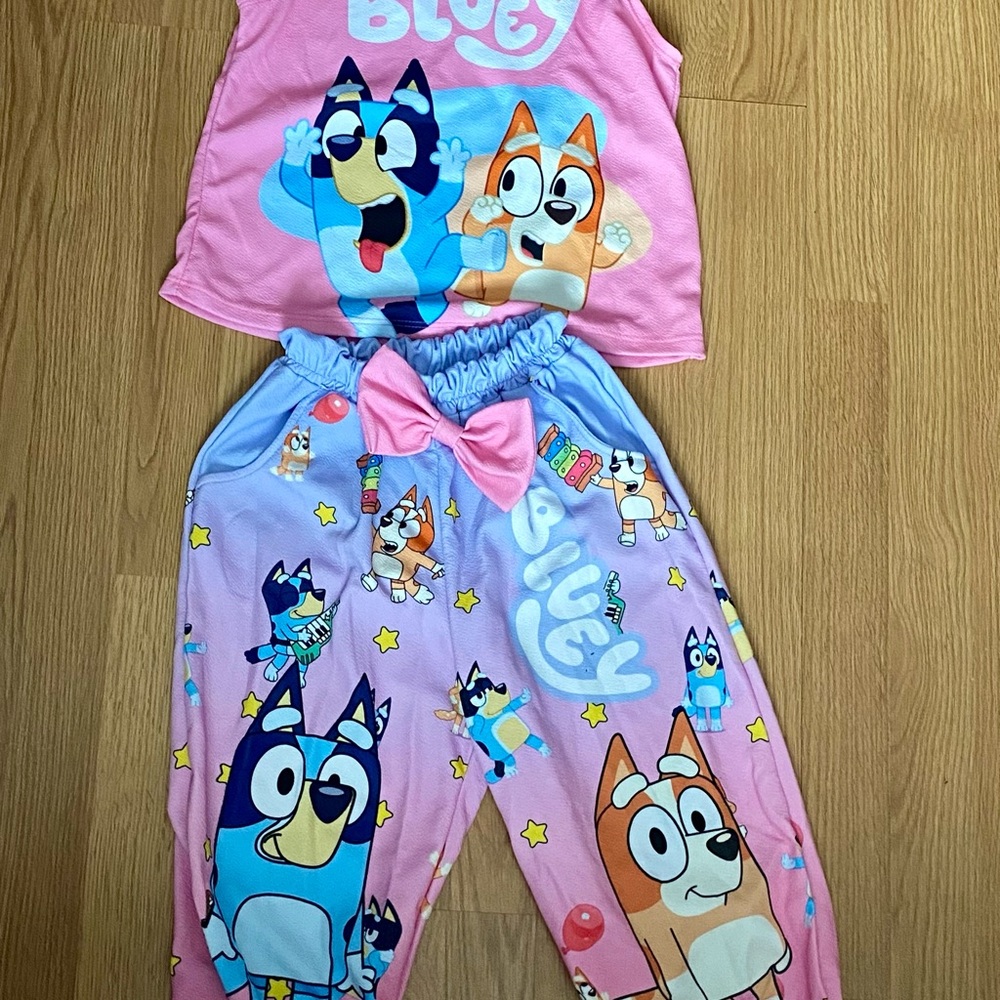 Pink and Blue Bluey Set